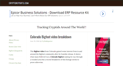 Desktop Screenshot of cryptoreports.com